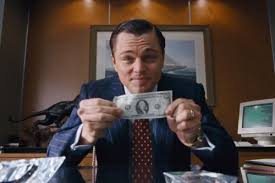 Leonardo Di Caprio le loup de Wall Street dollar billet